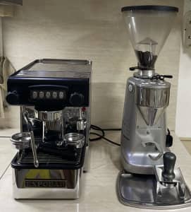 Expobar Office Coffee Machine & Mazzer Super Jolly Commercial Grinder