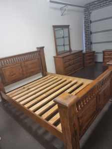Solid Queen bed size 