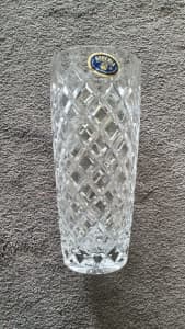 Bohemia Crystal vase, made in czechoslovakia