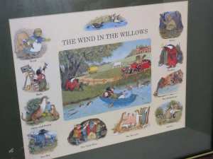Tortoiseshell Framed Wind Willows Print Picture Nursery Children