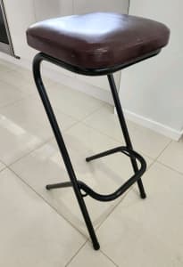 4 x Bar chair metal legs leather sears