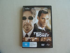 DVD: Two for the Money. M. 2006. Excellent condition.