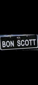 Bon scott number plates 