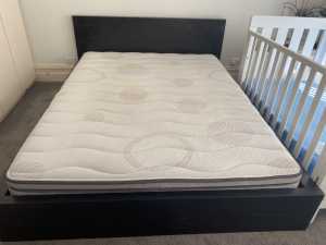 Queen size mattress (bed frame included)