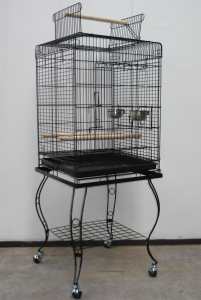 Brand New Large Bird Cage Parrot Aviary Open Roof 145cm Ed901