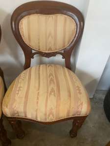Vintage mahogany dining chairs