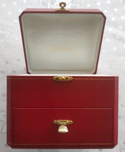 Genuine Cartier Watch and Jewellery Box Red COWA0045