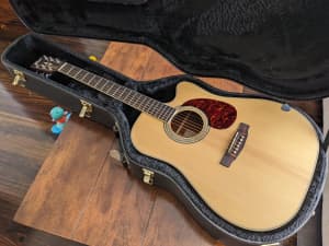 Cort MR710F acoustic guitar and hard case 