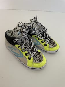 Feiyue size 28 snow leopard lace up boys girls trainers 10 canvas