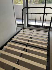 Excellent condition king single metal bed frame