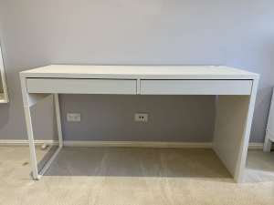 Ikea white Micke desk