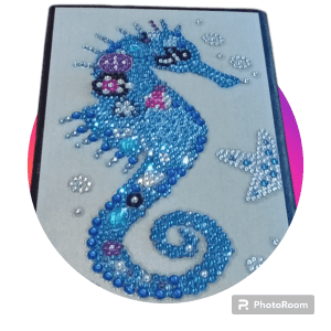 Brand New Handmade Diamond Art Sea Horse Notebook $30💙