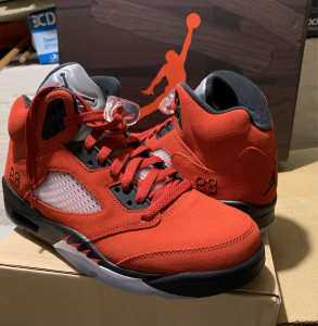 Nike Air Jordan 5 Raging Bull Red Men’s US Size 8.5 100% Authentic
