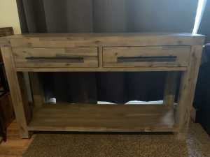 Timber Tv unit / coffee table and side table