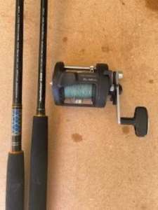Penn Spinfisher fishing rod & Okuma overhead reel plus bonus.