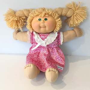 Cabbage Patch Kids Doll 25th Anniversary Blonde Hair Green Eyes 16