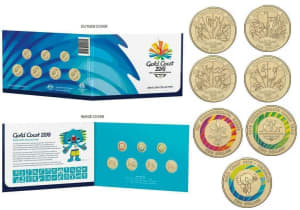 2018 Gold Coast XXI Commonwealth Games 7 Coin Collection.