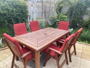 6 Person Solid Outdoor Table