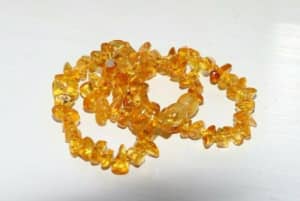 BALTIC CHILDREN Natural Amber Teething Necklace - 33 CM NEW