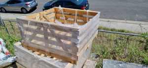 Wooden Crate x12 (1.1 x1.1 x 0.35m. deep)