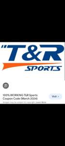 $50 discount coupon for T&R sports 