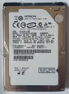 Hitachi TravelStar 160GB SATA Laptop Hard Drive 5K320 0A57283.