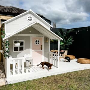 Wooden Outdoor Cubby House Playhouse for Kids