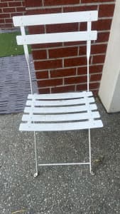 White Steel Chair