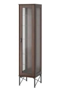 Brandnew IKEA TOCKARP Glass door cabinet brown