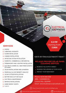 Electrician Sydney Wide electrical and solar services