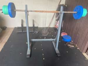 Bench weight rack