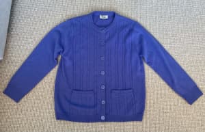 Slade Violet CABLE Wool CARDIGAN size 14