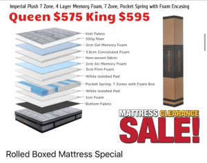 MATTRESS SALE! Imperial Plush Boxed Mattress
