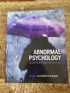 Abnormal Psychology textbook