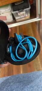 Bose running headphones blue and black