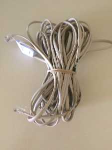 As New 10m RJ12 Phoneline Extension Cord
