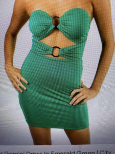 Ava & Ever Gemini Dress in Emerald for sale