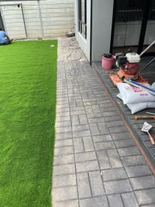 Paving , Artifital grass , Lawn mowing, gardening and removal services 