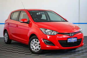 2014 Hyundai i20 PB MY15 Active Red 4 Speed Automatic Hatchback