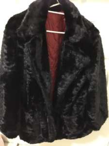 Black Fir Jacket fully lined size 12-14