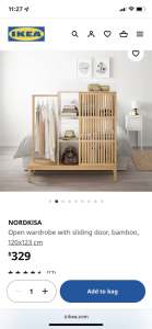 IKEA Bamboo Open Wardrobe