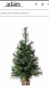 Burlap 40cm Adairs Christmas Tree