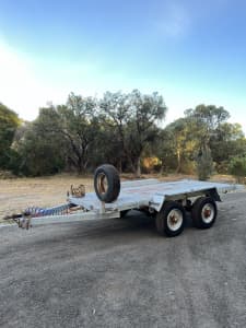 2016 plant machinery trailer heavy duty tandem axle air brake 