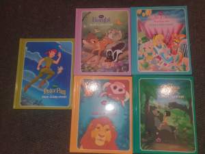 Disney childrens story 5-book hardcover collection