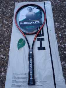 Head Gravity MP tennis racquet new/Head Lynx Edge Blue string grip 4 3