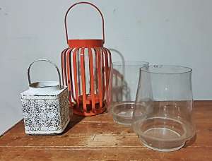 Set of 4 Large Candle holders / Lanterns all 4 for $20