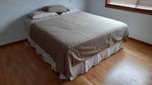 Sealy Posturepedic King Size Bed Ensemble for Sale.
