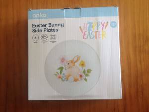Easter Porcelain Side Plates (set-of-4)- NEW- (selling for half price)
