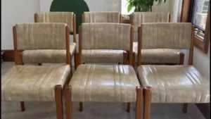 Vintage Mid Century Dining Chairs x 6