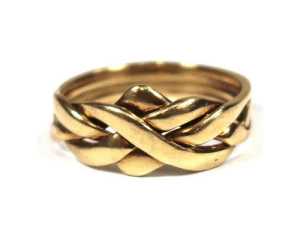9ct Yellow Gold Unisex Ring Size O Ring 017200131379